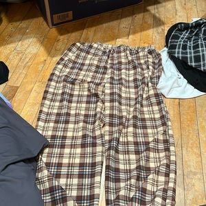 plaid pjs with pockets